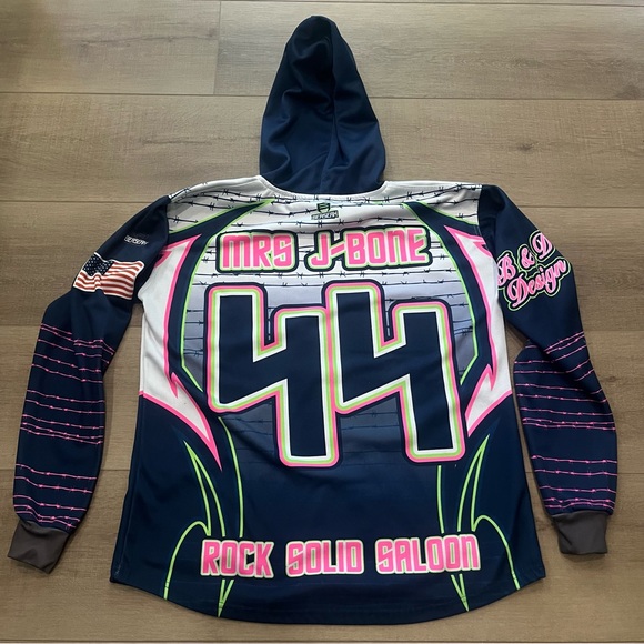 Berserk Ballz N Dollz Men's XL Hoody Mrs J Bone Rock Solid Saloon Cool Graphics - Picture 2 of 15